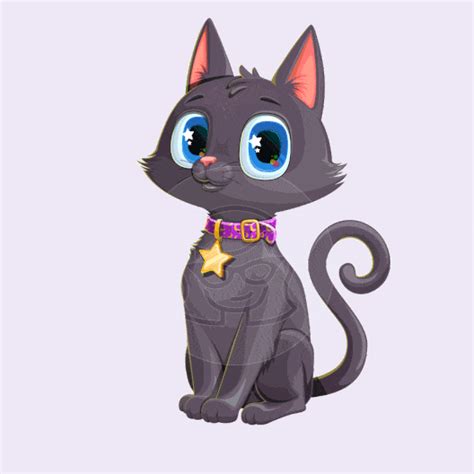 Bombay Black Cat Animated GIFs Collection | GraphicMama