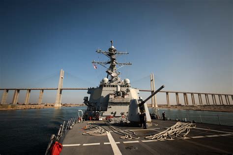 US warship downs drones after three commercial ships attacked in Red ...