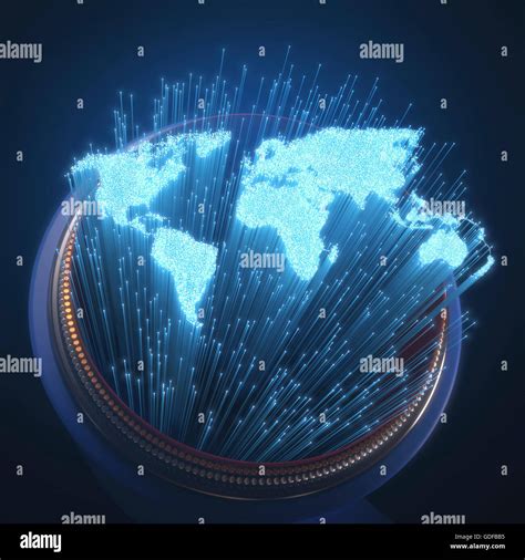 Fiber Optic Detailed Map Europe