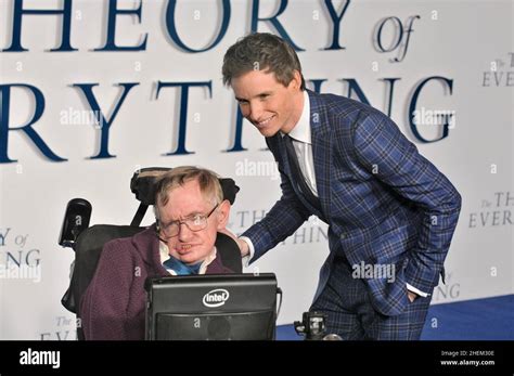 Stephen Hawking, Eddie Redmayne, UK Premiere of "The Theory of ...