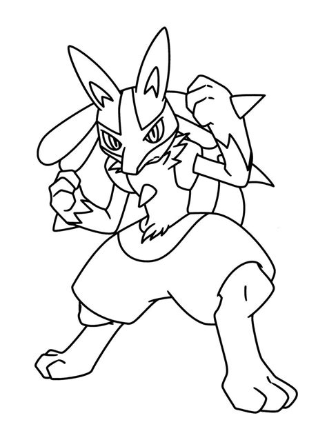 Lucario Coloring Pages - Free Printable Coloring Pages for Kids