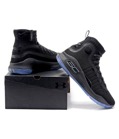 Under Armour Curry 4 Black Ice Black Basketball Shoes - Buy Under ...