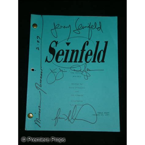 “Seinfeld” Autographed Production Script