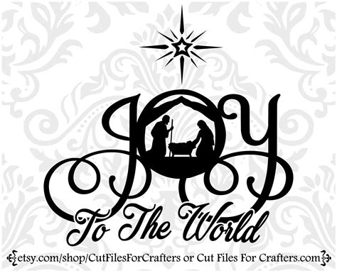 Joy Nativity Scene Svg Nativity Svg Joy to the World Svg - Etsy