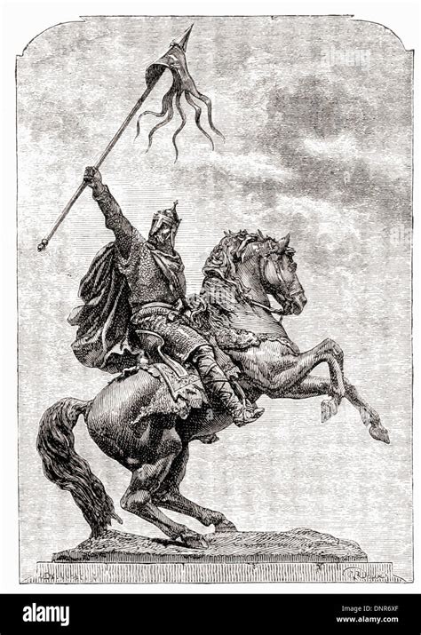 Portrait of William the Conqueror - British engraving XIX th Century Stock Photo - Alamy