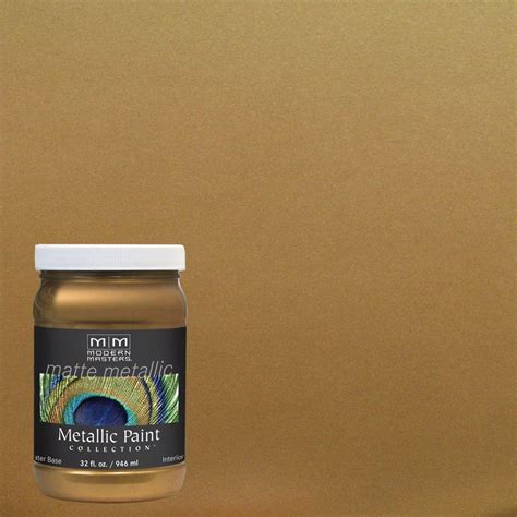 Modern Masters 1 qt. Brass Matte Metallic Interior Paint-MM28932 - The Home Depot