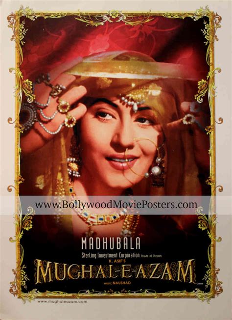 Madhubala poster photos for sale: Mughal-e-Azam poster