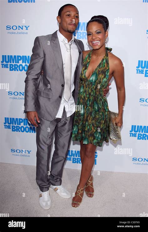 ROMEO MILLER & CHRISTINA MILIAN JUMPING THE BROOM. LOS ANGELES PREMIERE TRISTAR PICTURES ...