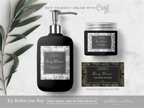 Editable Product Label Templates