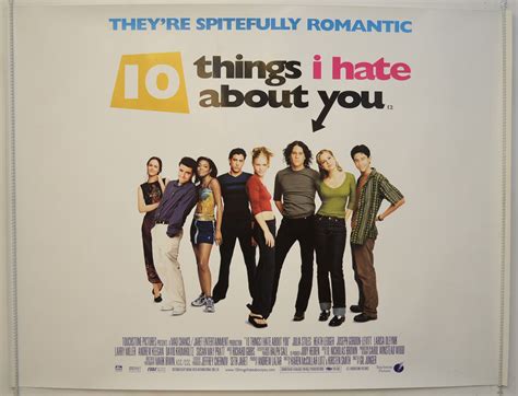 10 THINGS I HATE ABOUT YOU (1999) Original Quad Movie Poster - Heath ...