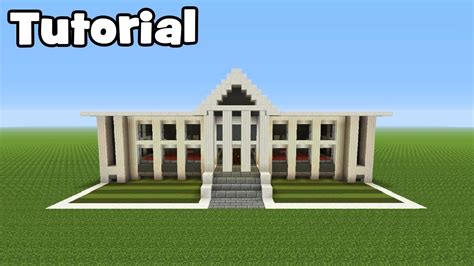 Minecraft Tutorial: How To Make A Town Hall - YouTube