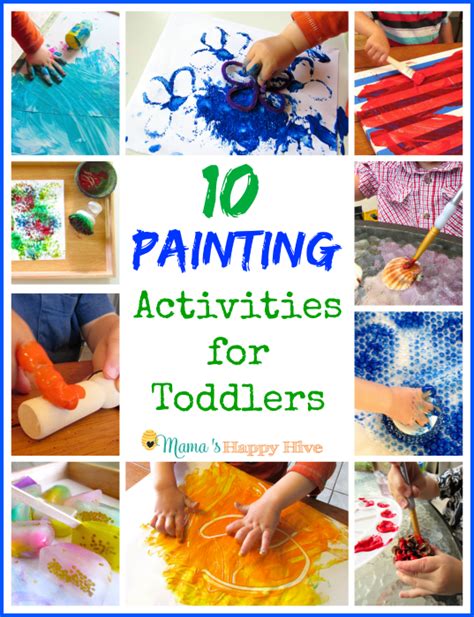 10 Painting Activities for Toddlers - Mama's Happy Hive