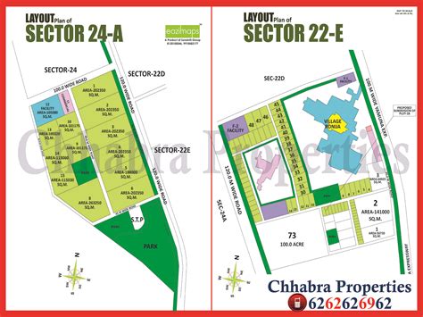 SECTOR 24 A Block Yamuna Expressway Maps | SECTOR 24 E pocket Yamuna ...