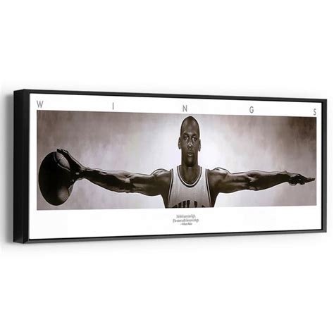 Original Edition Michael Jordan Wings Quote Basketball Canvas - Etsy