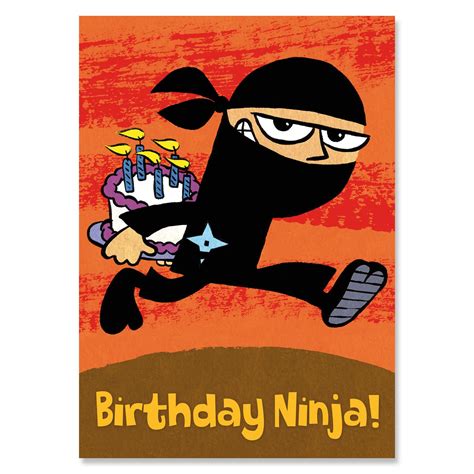 Ninja Birthday Card - A2Z Science & Learning Toy Store