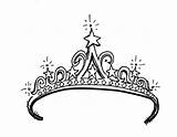 Princess Tiara Coloring Sheet  ClipArt Best Crown Drawing sketch template