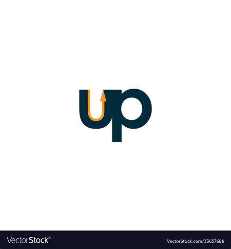 Up logo template design Royalty Free Vector Image