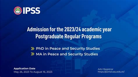 Admission for the 2023/24 academic year Postgraduate Regular Programs ...