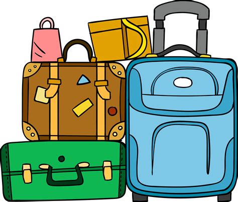 Download Suitcase Baggage Travel - Luggage Cartoon Clipart (#1234319 ...