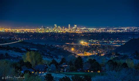 Photos of Denver Colorado Night Skyline