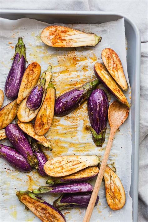 Roasted Miniature Eggplant with Creamy Tahini and Plum Salsa | Рецепт ...