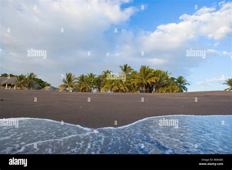 Black Sand Beach, Monterrico, Pacific Coast, Guatemala Stock Photo - Alamy