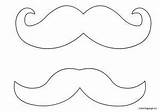 Mustache Coloring Pages  Coloringish sketch template