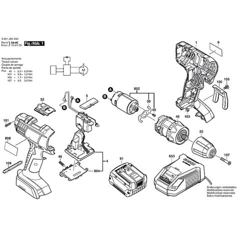 Bosch Spare Parts for Cordless Drill Driver GSR 14,4-2-LI - 3601JA4400