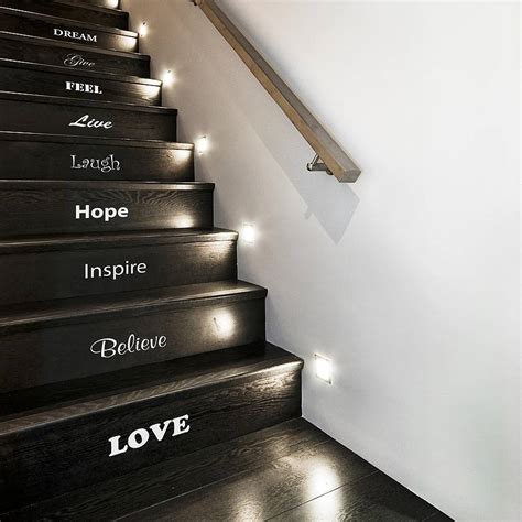 inspirational stair sticker set by nutmeg home & gifts ...