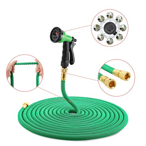 NEW 25FT 100FT Garden Hose Expandable Flexible Water Hose Plastic Hoses ...