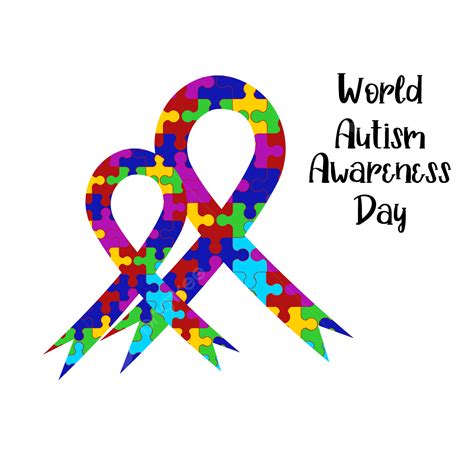 World Autism Day Ribbon Illustration, Ribbon, Autism, Color PNG and Vector with Transparent ...