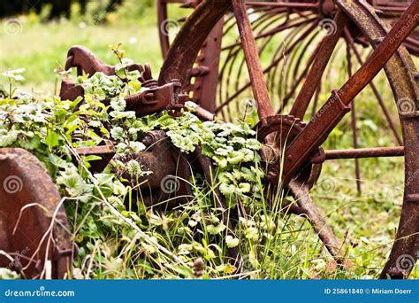 Old historical plow stock photo. Image of rusty, mowing - 25861840