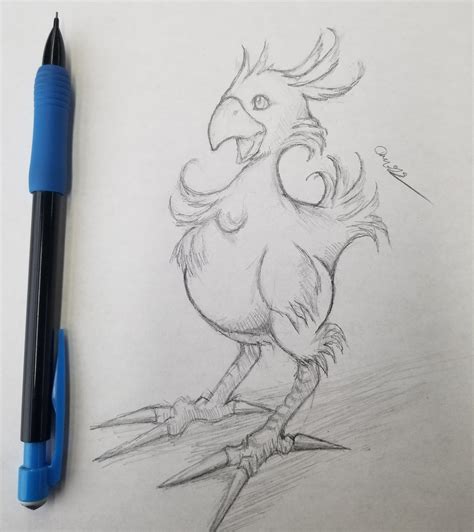 FF7 Chocobo drawing : r/FinalFantasyVII