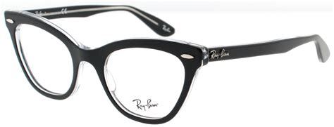 Ray Ban RB RX 5226 2034 Black/Crystal Women's Cat Eye Eyeglasses 49mm | eBay