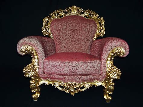 Italian Rococo Style Armchair