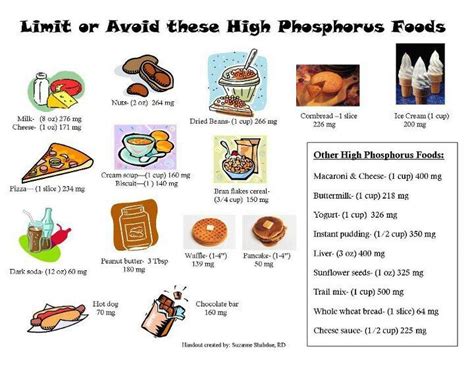 Limit or Avoid these High Phosphorus Foods | Dialysis diet, Kidney disease recipes, Kidney ...