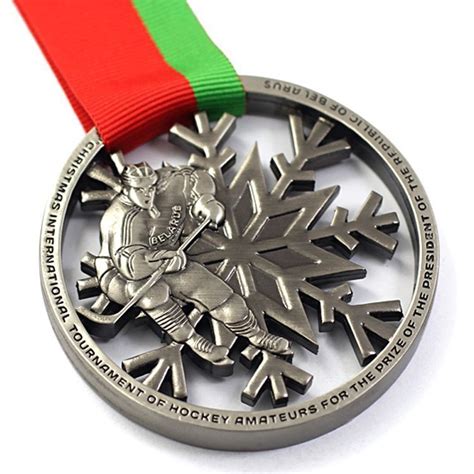 Snowflake Ice Hockey Medal - Medals, Custom Medals, Metal Medals Supplier, Medals Wholesale ...