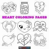 Heart Coloring Pages For Valentines Day sketch template
