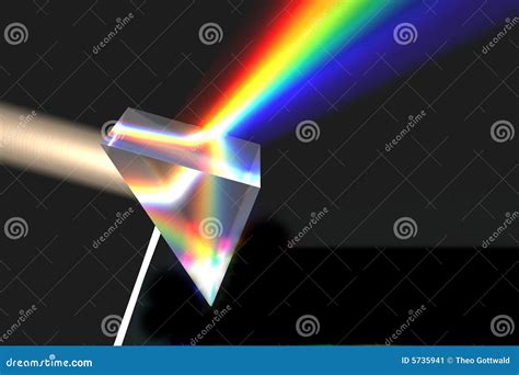 Prism on black stock illustration. Illustration of dark - 5735941