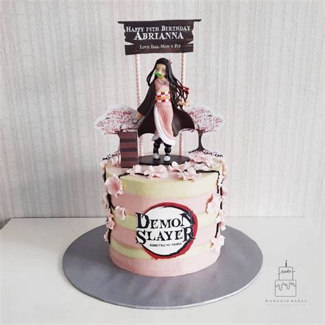 Demon Slayer Nezuko Cake | Anime cake, Pretty birthday cakes, Themed cakes