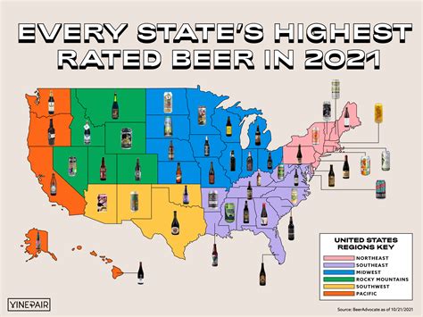 The Highest-Rated Beer in Every State [MAP] | VinePair