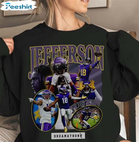 Justin Jefferson Griddy Shirt - 9Teeshirt