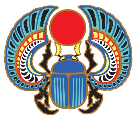 Egyptian Scarab Beetle Culture Symbolic Spiritual Vector, Culture, Symbolic, Spiritual PNG and ...