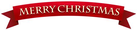 Banner Merry Christmas Transparent Clip Art Image | Gallery Yopriceville - High-Quality Images ...