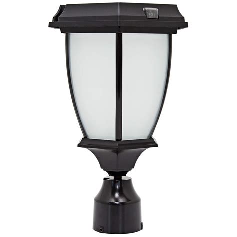 Solar Powered Black Finish LED Outdoor Post Light - #20X05 | Lamps Plus