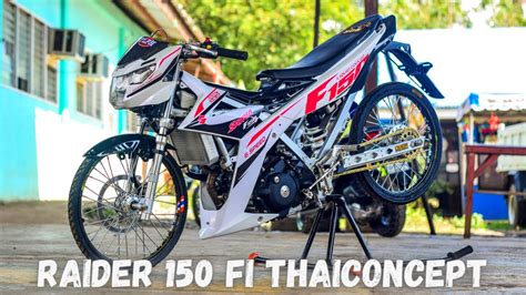 Raider 150 Fi Thai Concept X MotorShow | Ivory White vs Violet (Lowkey Thailook) - YouTube