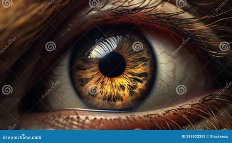 Realistic Hyper-detailed Animal Eye in Daz3d Style Stock Illustration ...