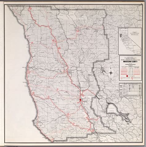 Map Of Mendocino County California And Travel Information | Download - Mendocino County ...