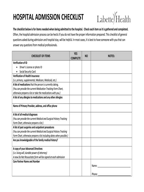 Hospital Admission Checklist for Nurses: Complete with ease | airSlate SignNow