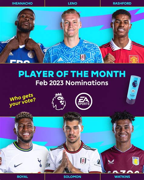 Premier League on Twitter: "Your @EASPORTSFIFA Player of the Month nominees for February are… 🥁 ...